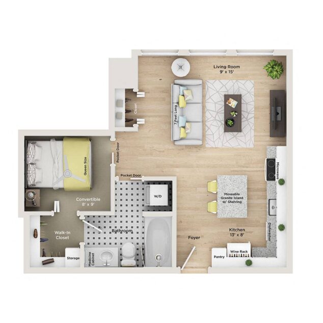 1 bedroom apartment for rent