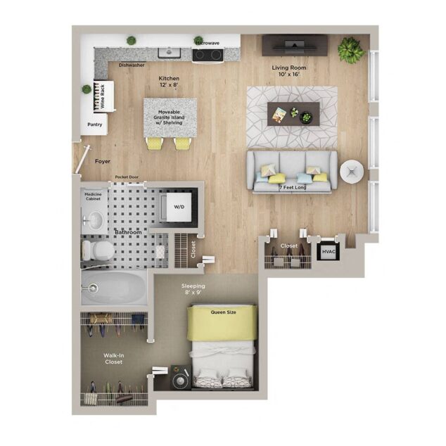 1 bedroom apartment for rent