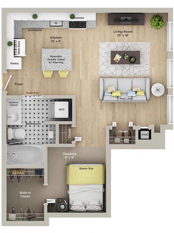 1 bedroom apartment for rent
